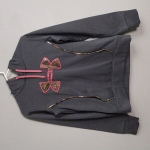 Under Armour Sweatshirt Camo Pink Gray Size SM/P